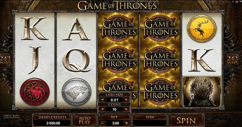 Game of Thrones 243 Ways Game Slot Online Paris77